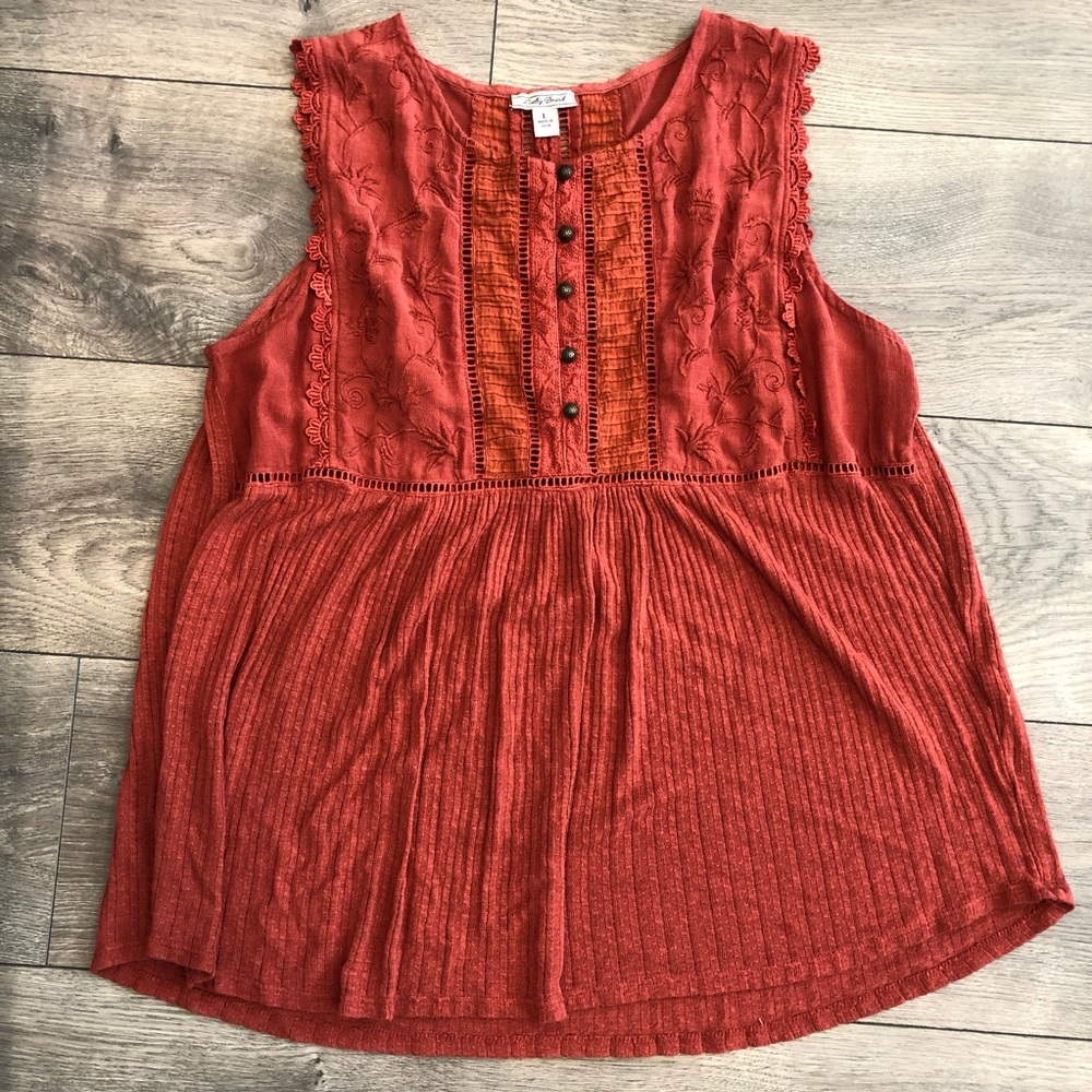 Lucky Brand Burnt Orange Tank